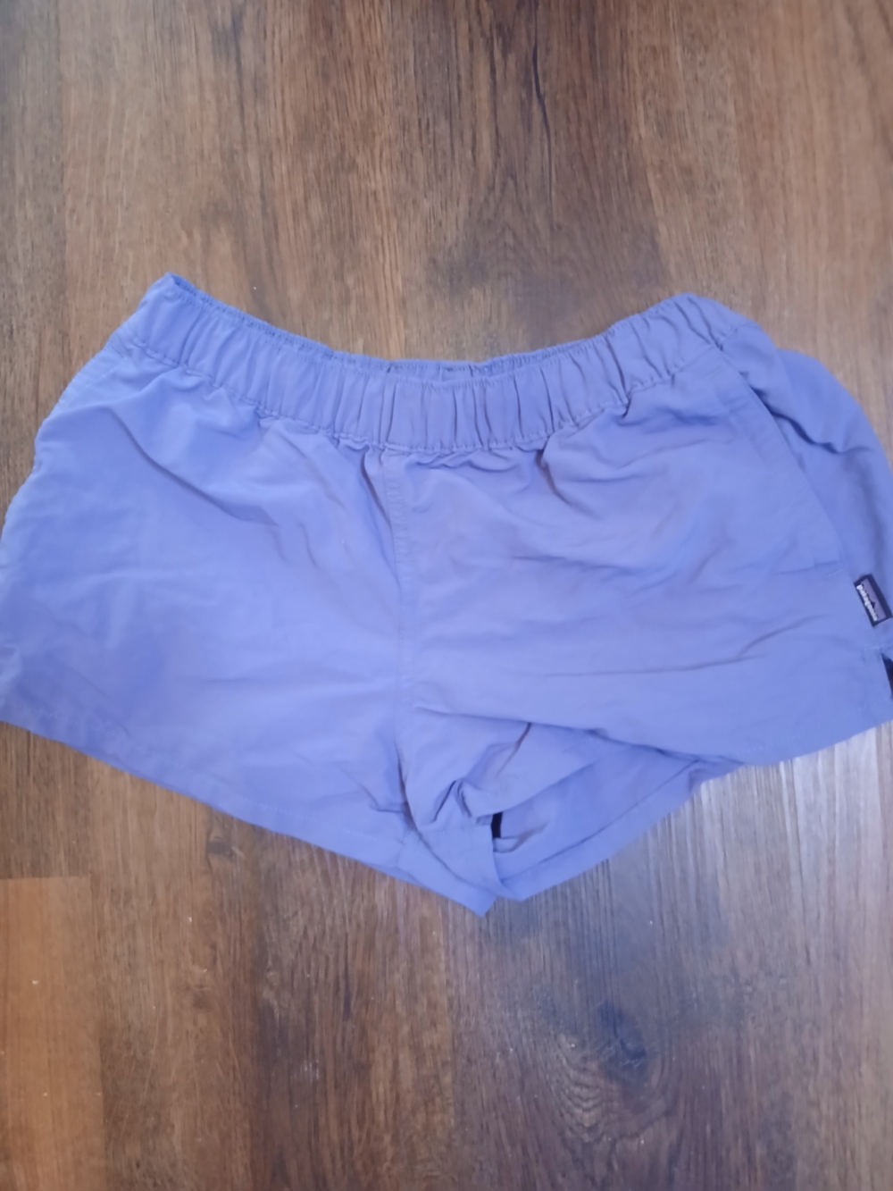 Patagonia Navy Lavender Elastic Waist Shorts